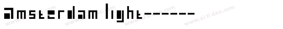 Amsterdam Light字体转换